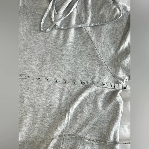 Lou & Grey Signature Soft Hooded Gray T-Shirt Dress Size Medium - Picture 8 of 9